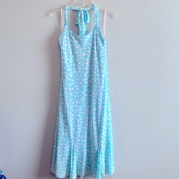 Polka Dot Halter Top Dress - Picture 1 of 2